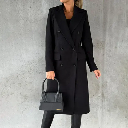 Damen Trenchcoat Warm Winter Mantel