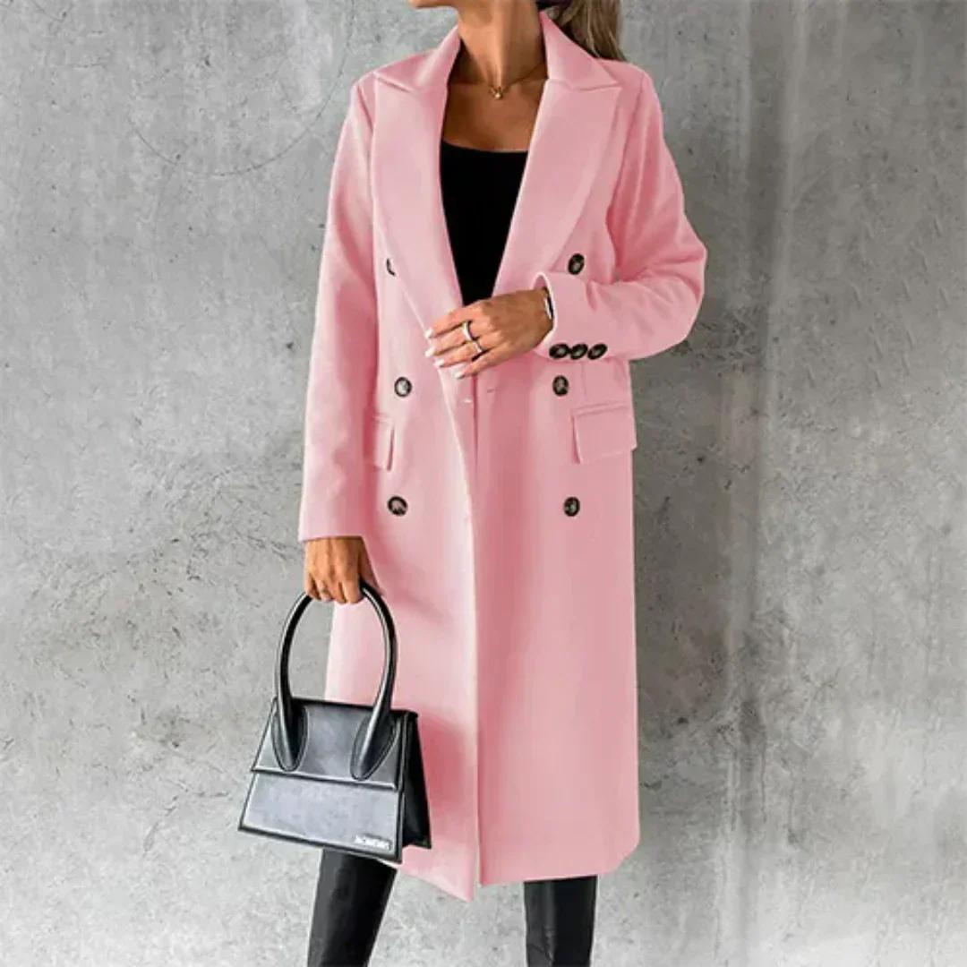 Damen Trenchcoat Warm Winter Mantel