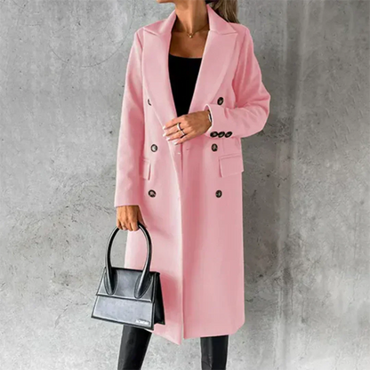 Damen Trenchcoat Warm Winter Mantel
