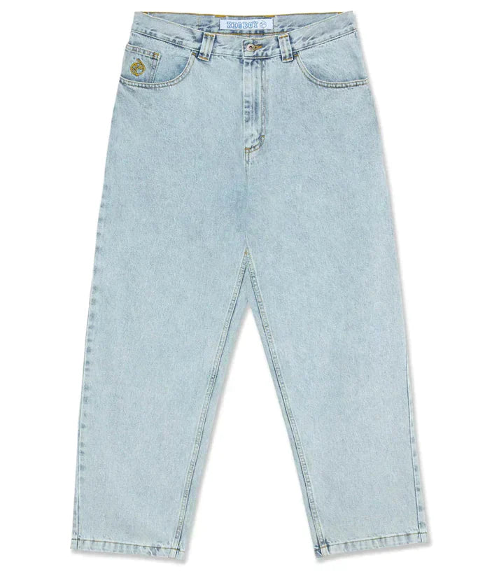 Herren Frühlingsjeans Entspannte Passform Weites Bein Blau