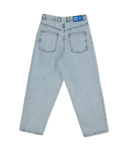 Herren Frühlingsjeans Entspannte Passform Weites Bein Blau