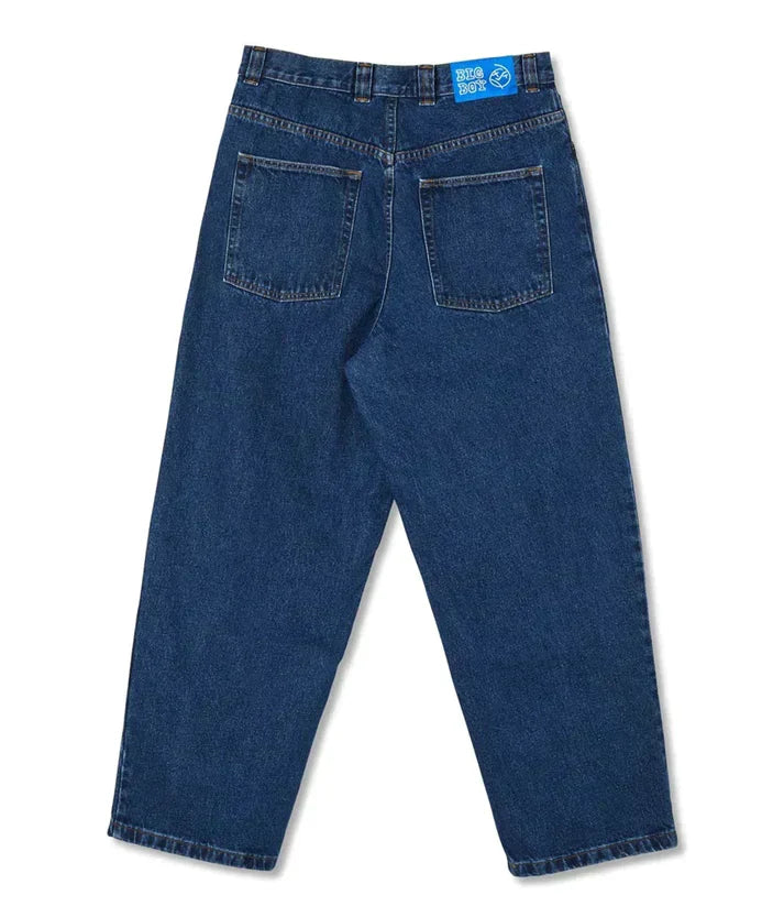 Herren Frühlingsjeans Entspannte Passform Weites Bein Blau