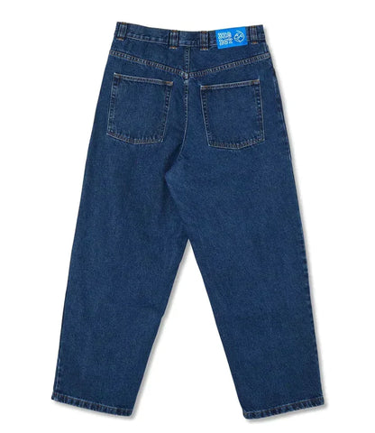 Herren Frühlingsjeans Entspannte Passform Weites Bein Blau