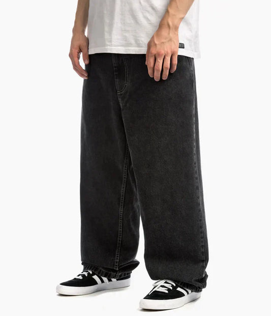 Herren Frühlingsjeans Entspannte Passform Weites Bein Blau - Eveloria