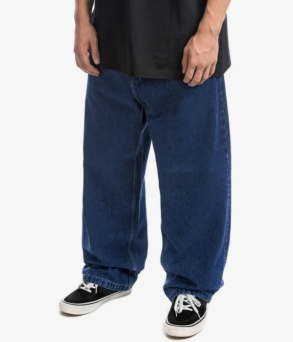 Herren Frühlingsjeans Entspannte Passform Weites Bein Blau