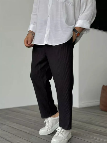 Herren Freizeithose Gerippt Bequem