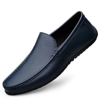 Eveloria Damen Mokassins Leder Braun