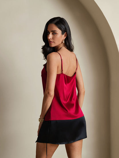 Eveloria Damen Seiden-Camisole Spaghettiträger