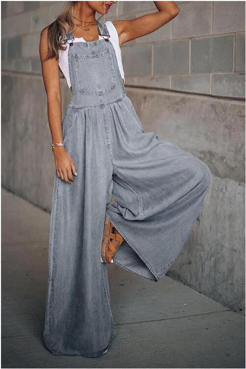 Damen Sommer Jumpsuit Leicht Sommerfarben