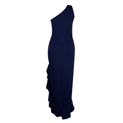 Eveloria Damen Swing-Kleid Geteiltem Rüschensaum