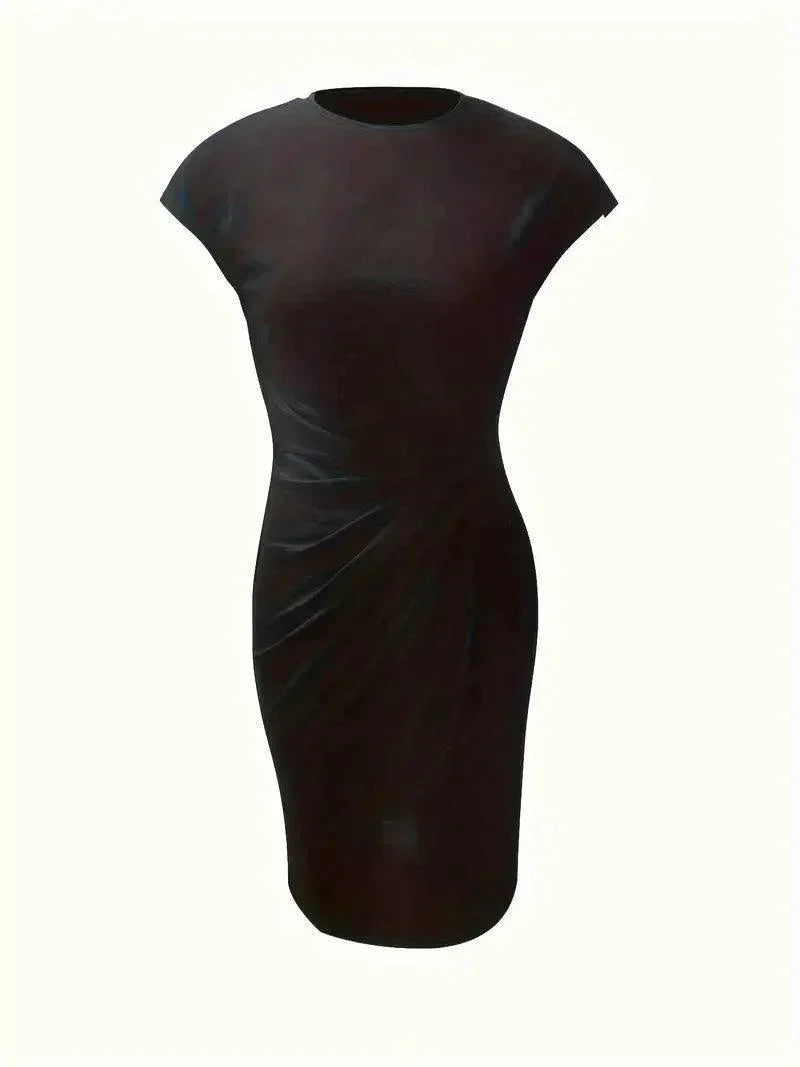 Eveloria Damenkleid Rundhalsausschnitt Baumwolle Bequem