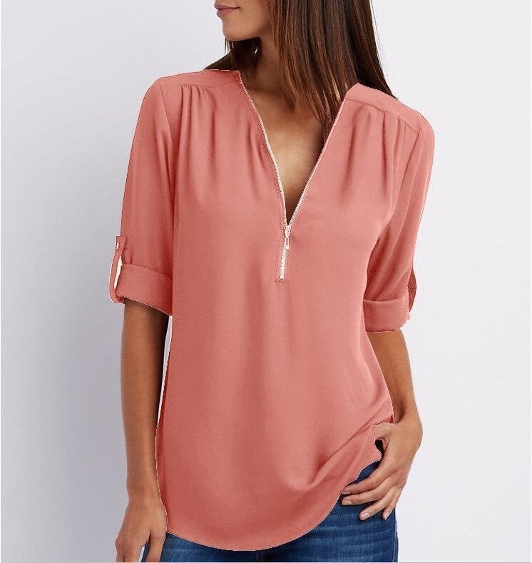 Eveloria Damen Bluse Lockere Stilvolle Baumwolle
