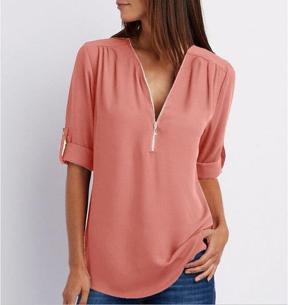 Eveloria Damen Bluse Lockere Stilvolle Baumwolle
