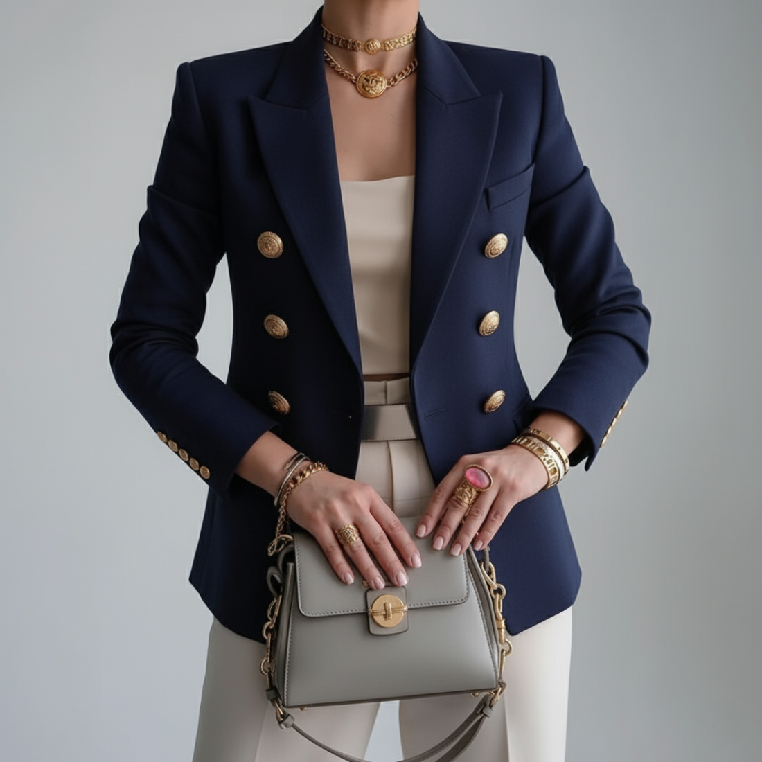 Damen Maßgeschneiderter Blazer Modern Casual Eleganz