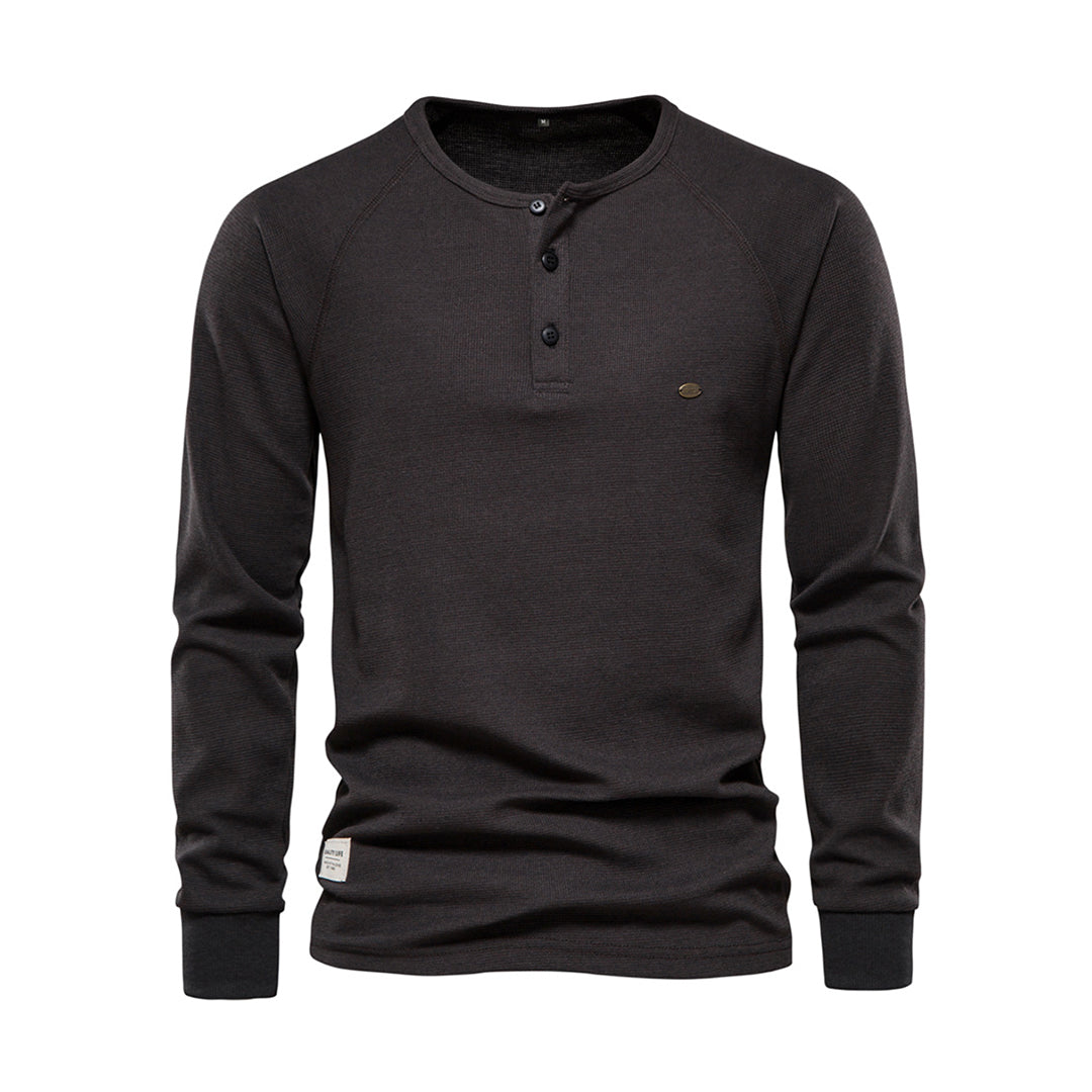 Herren Langarmshirt Atmungsaktives Jersey Weiß