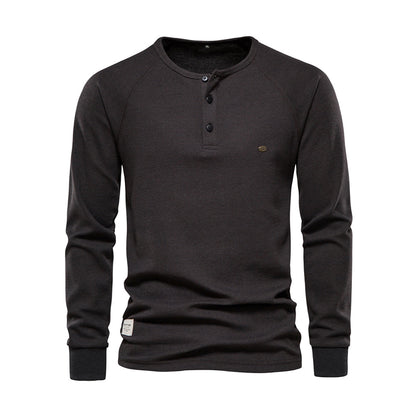 Herren Langarmshirt Atmungsaktives Jersey Weiß