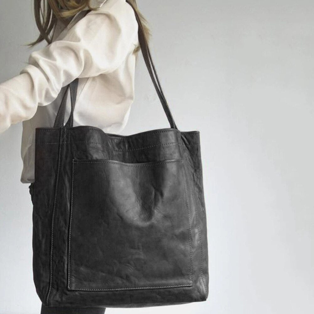 Damen Großhandtasche Tote Bag Leder