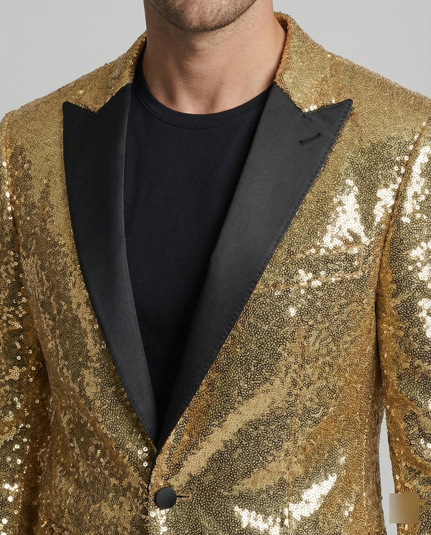 Herren Pailletten Blazer Glamour