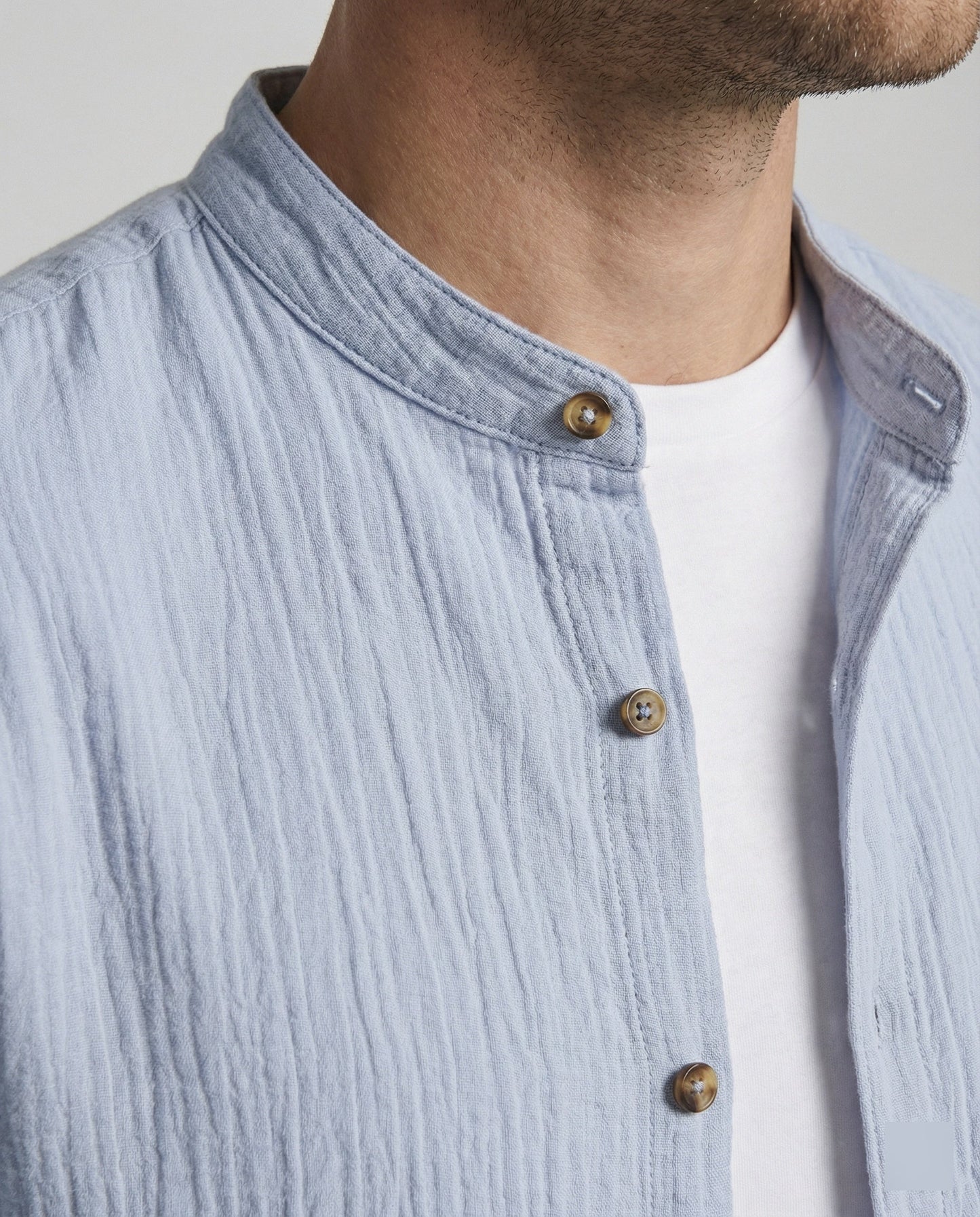 Herren Zweiteiler Leichtes Leinen Beige