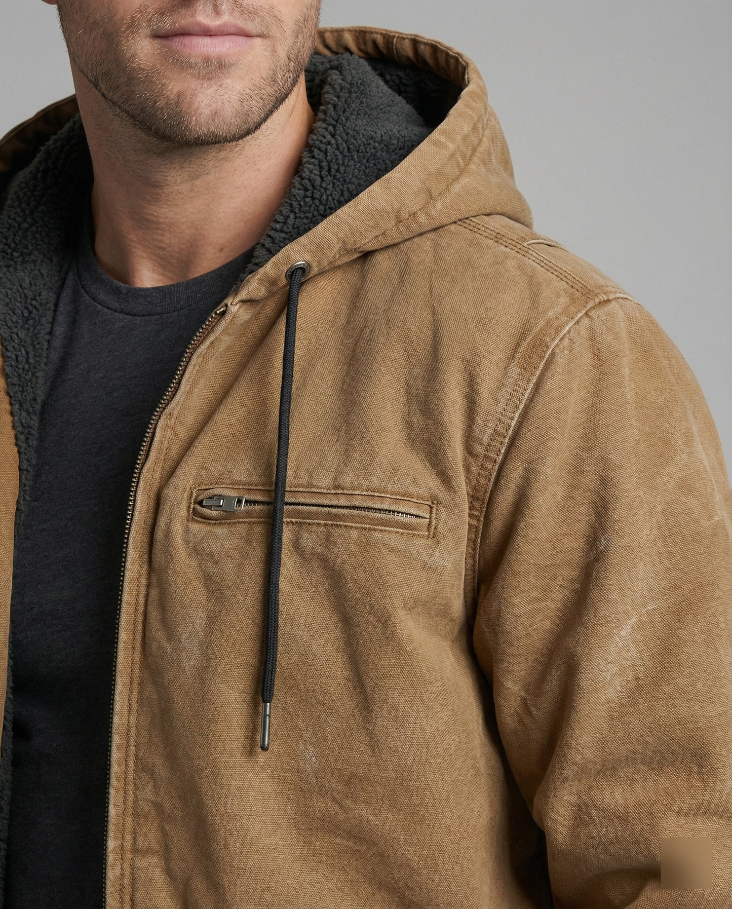 Herren Jacke Komfort Leder