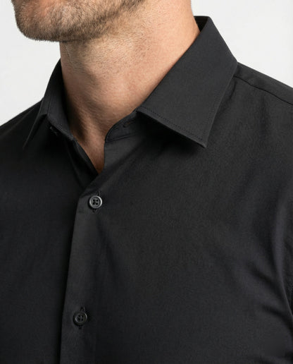 Herren Business Hemd Elastisch Stretch