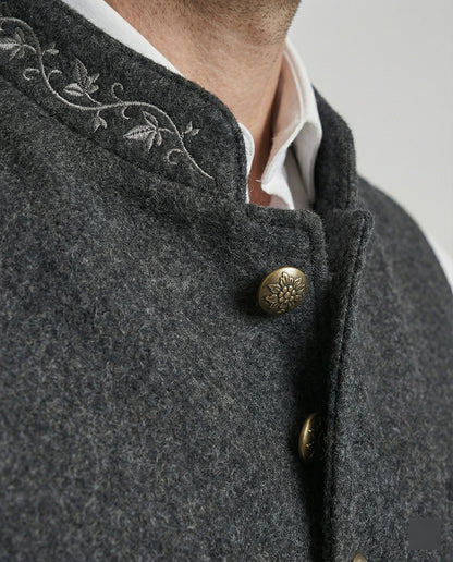 Graue Trachtenweste Elegantes Design