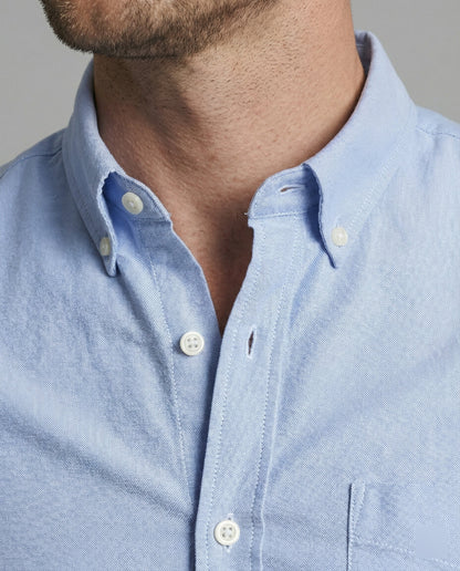 Herren Slim Fit Oxfordhemd Baumwolle Weiß