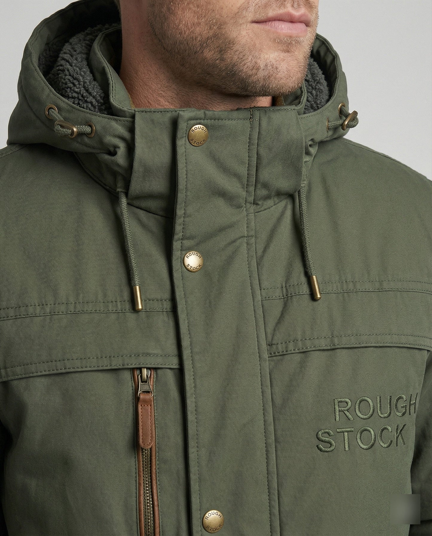 Herren Gepolsterte Jacke Lässig
