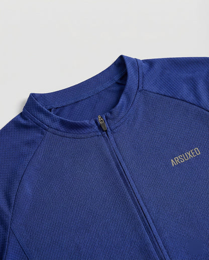 Herren Langarm Fahrradtrikot Mit Rückentaschen