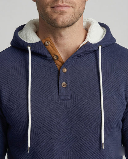 Herren Hoodie Jogginganzug Set Baumwolle Grau