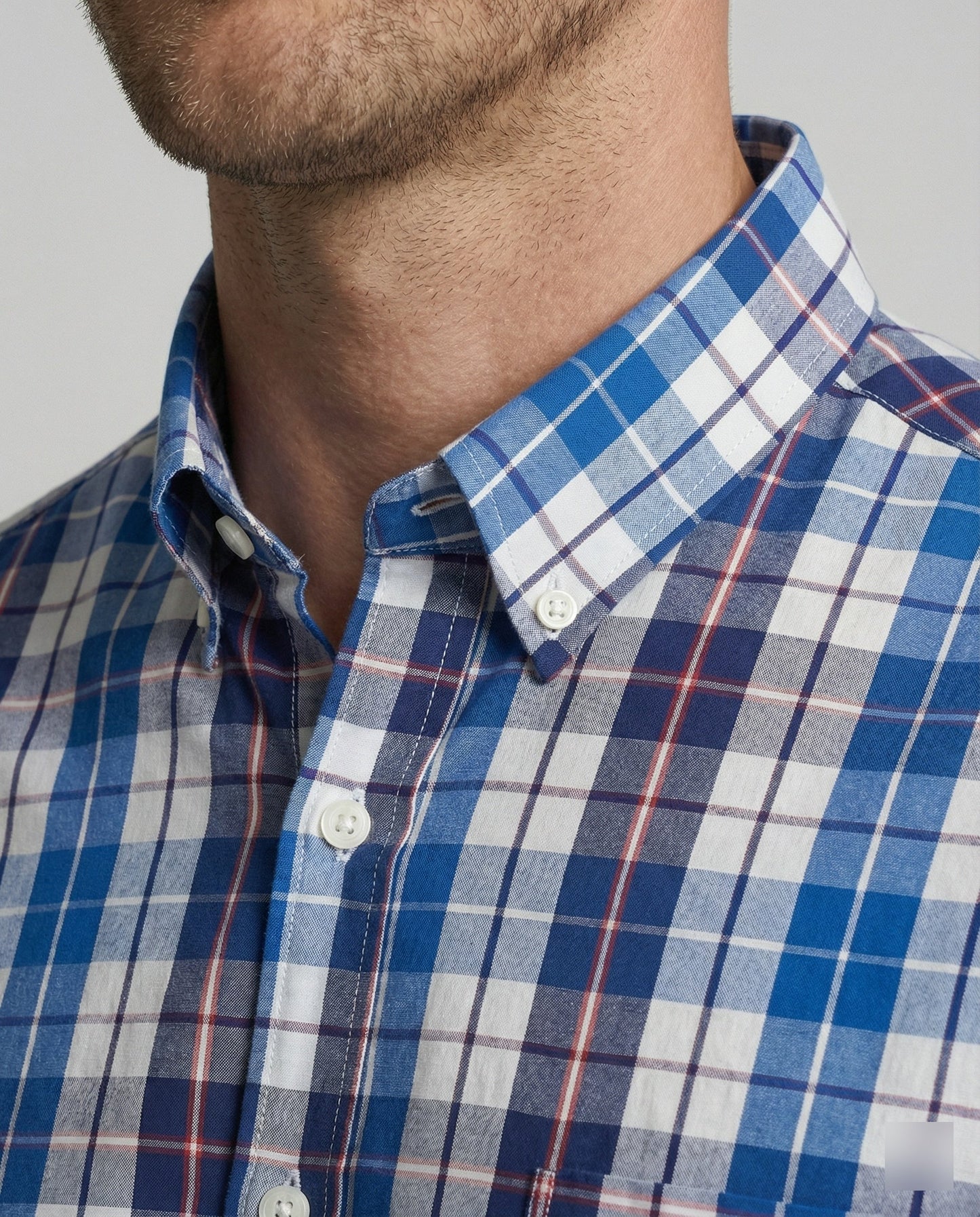 Herren Langarmhemd Flanell Kariert