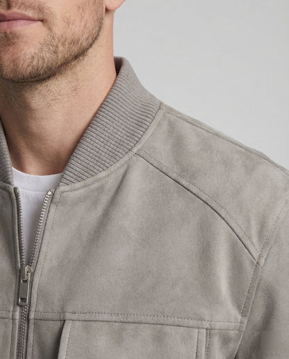 Herren Velour Bomberjacke Locker