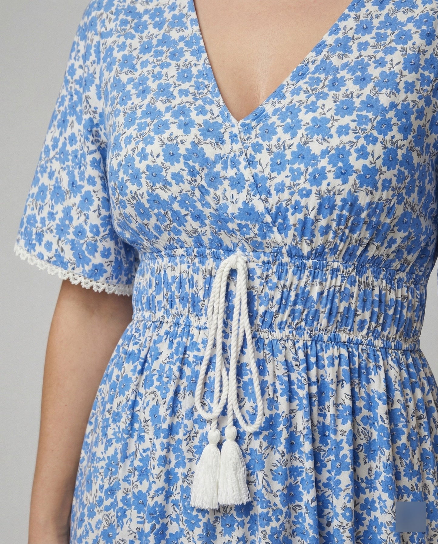 Damen Maxikleid Flora Print