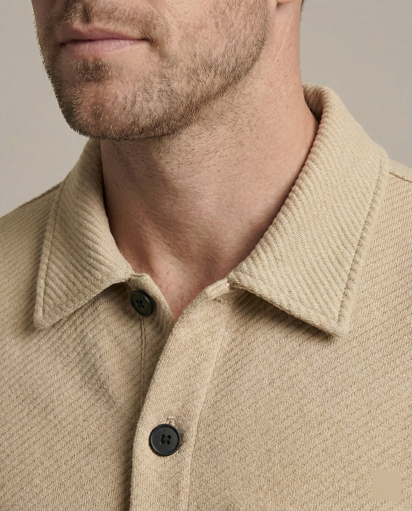 Herren Cardigan Strukturdesign Wollig Grau