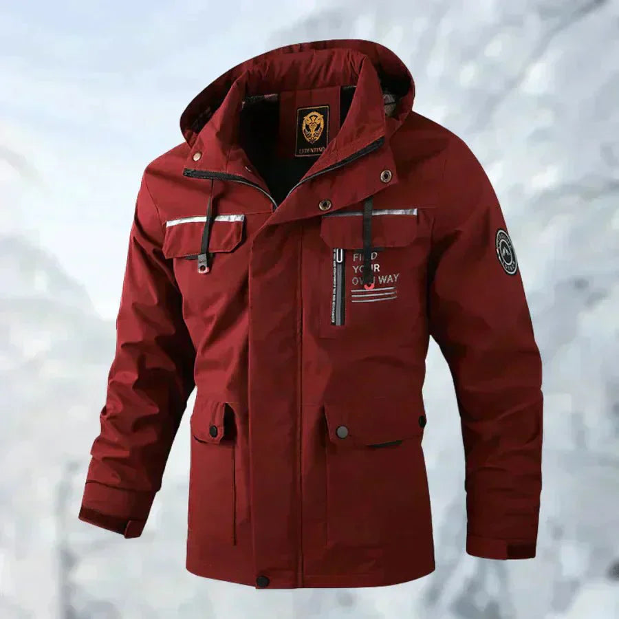 Eveloria Herren Outdoorjacke Bequem Wasserdicht