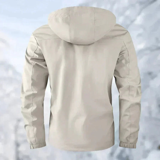 Eveloria Herren Outdoorjacke Bequem Wasserdicht Schwarz - Eveloria