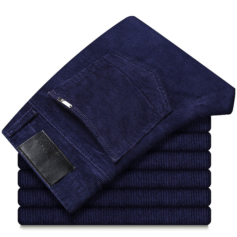 Herren Slim Fit Cordhose Elegant Braun