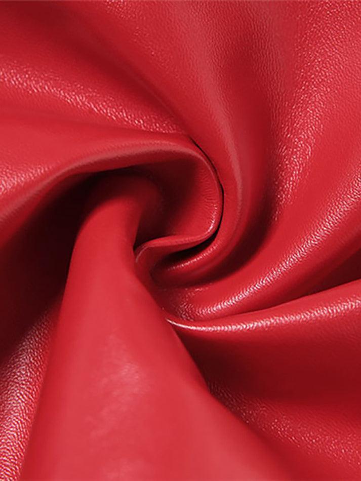 Eveloria Damen PU-Hose Cutout Schnürung