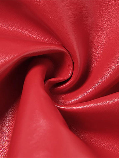 Eveloria Damen PU-Hose Cutout Schnürung