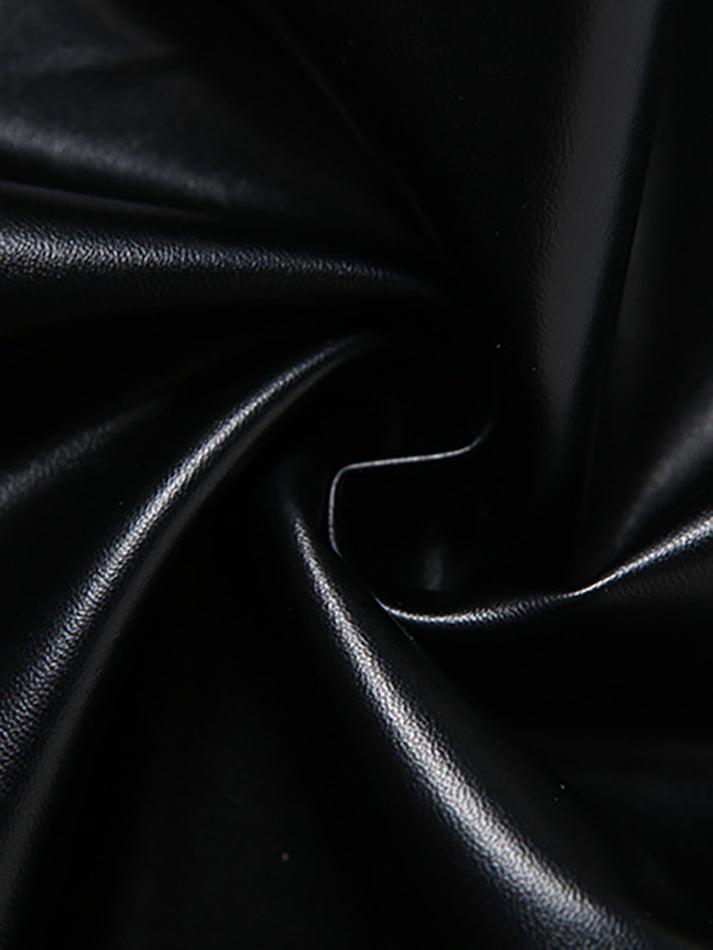 Eveloria Damen PU-Hose Cutout Schnürung