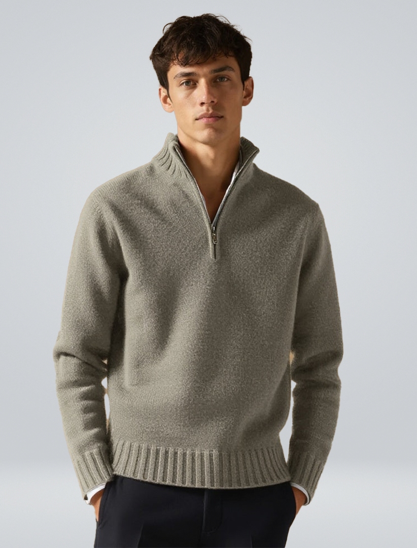 Herren Pullover Halbreißverschluss - Norvielle