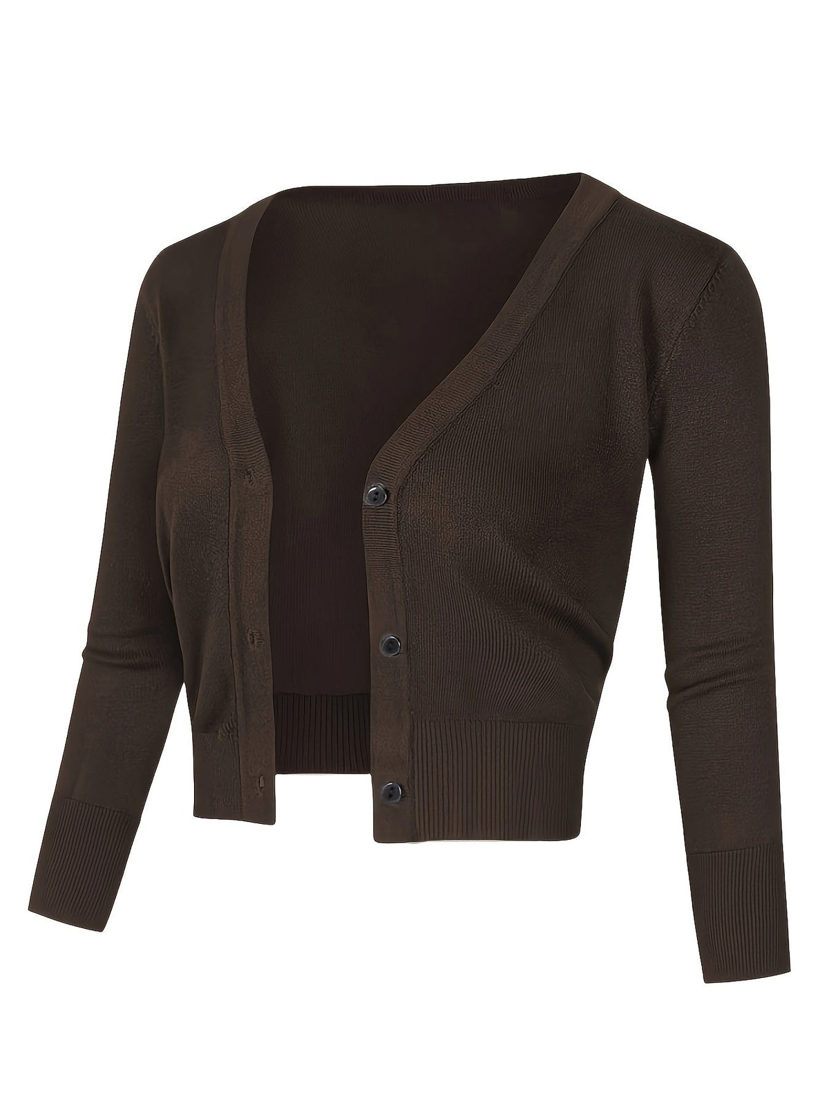 Eveloria Damen Bolerojacke Knopfverschluss