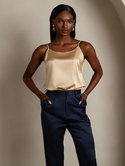 Eveloria Damen Seiden-Camisole Spaghettiträger