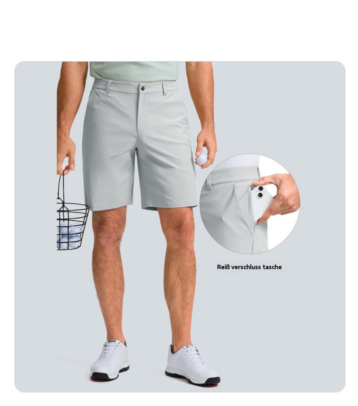 Damen Golfshorts Gerade Bein Schnitt