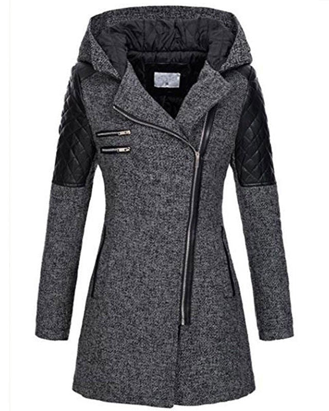 Damen Winterjacke Elegant Wollstoff