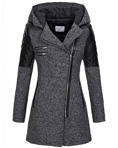 Damen Winterjacke Elegant Wollstoff