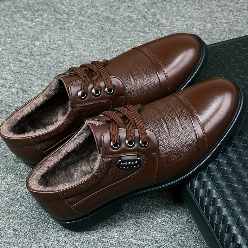 Havren Herren Business Winterschuhe Schnürung Warmfutter