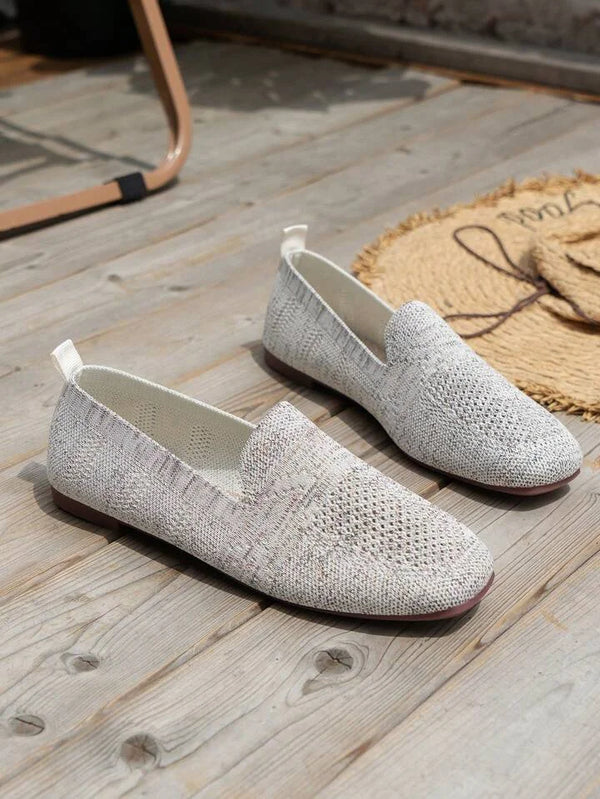 Damen Flachschuhe Runde Zehenpartie Sommer