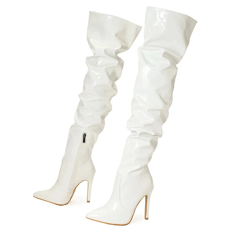 Eveloria Damen Stiefel 8cm Absatz