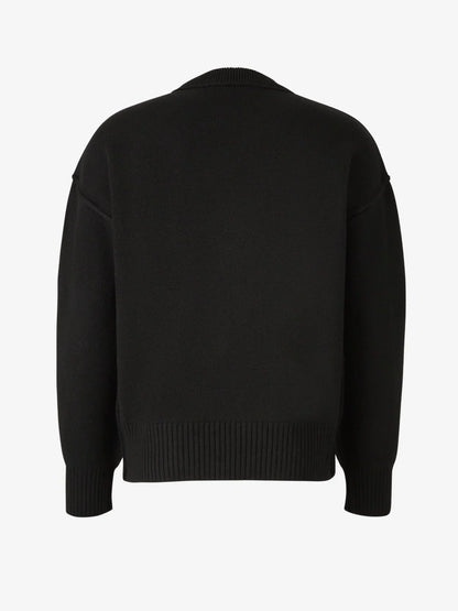 Damen Strickpullover Herz-Muster